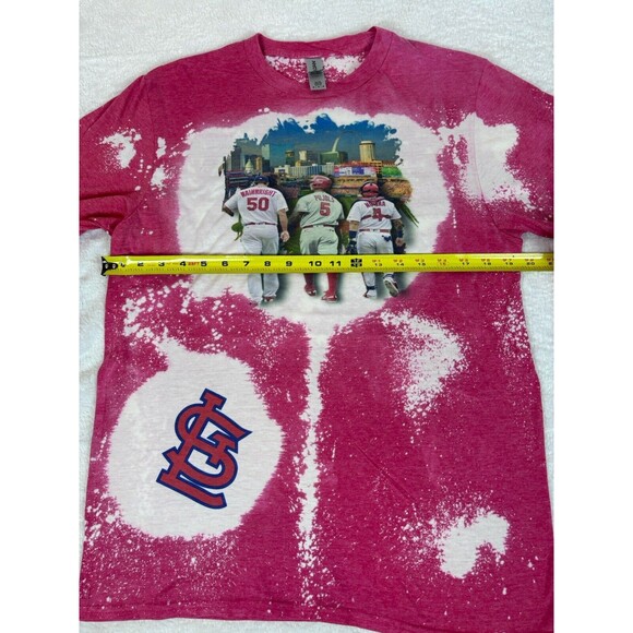 St Louis Cardinals Albert Pujols Adam Wainwright Yadi Molina Tie Dye Shirt M - Picture 4 of 7